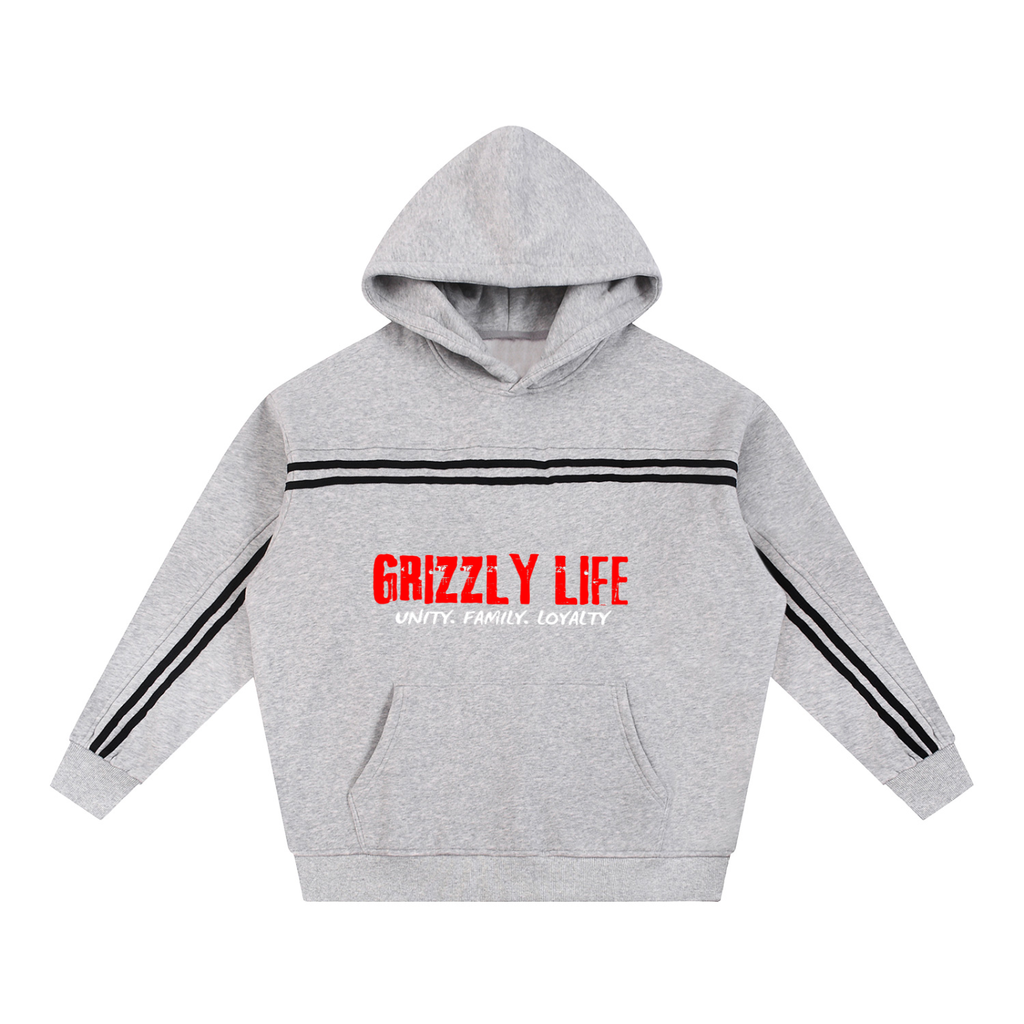 Sun Fade Contrast Tape Fleece Hoodie