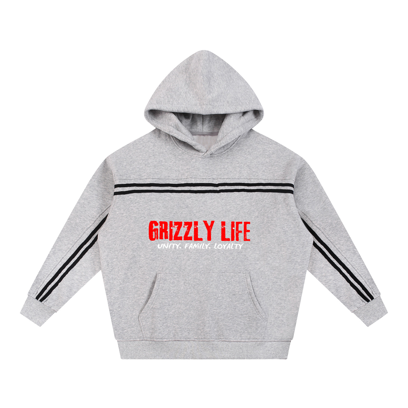 Sun Fade Contrast Tape Fleece Hoodie