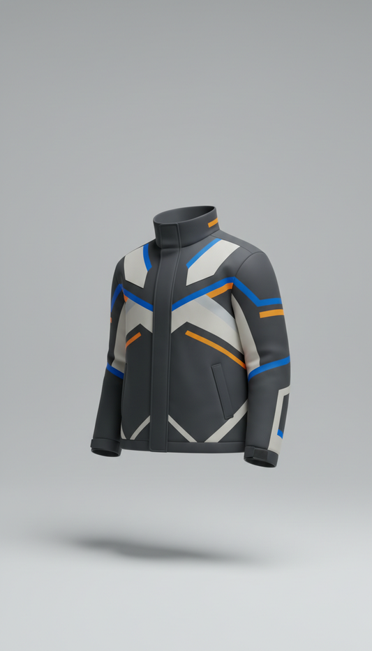 Statement Outerwear Jacket with Snap Closures