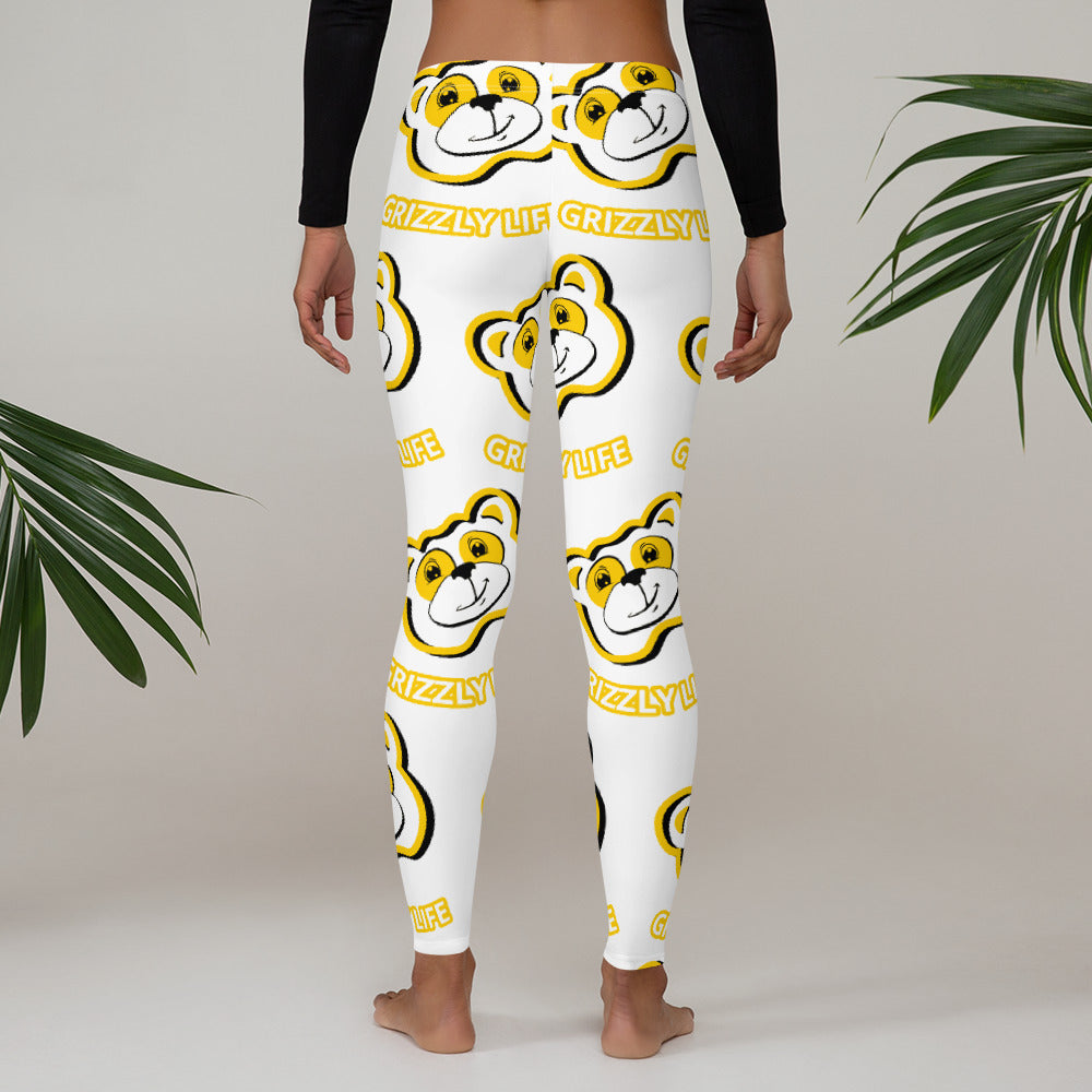 Yellow Grizzly Life Leggings