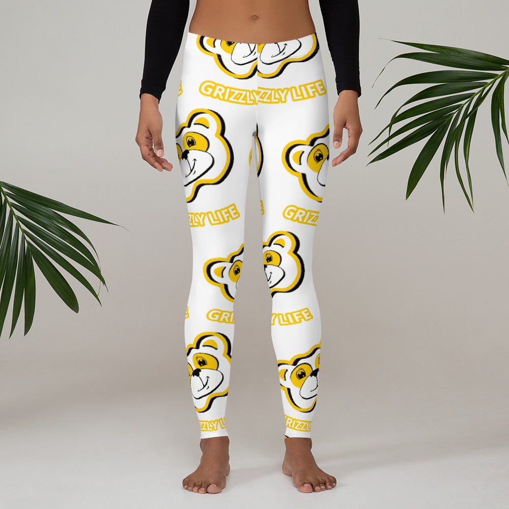 Yellow Grizzly Life Leggings