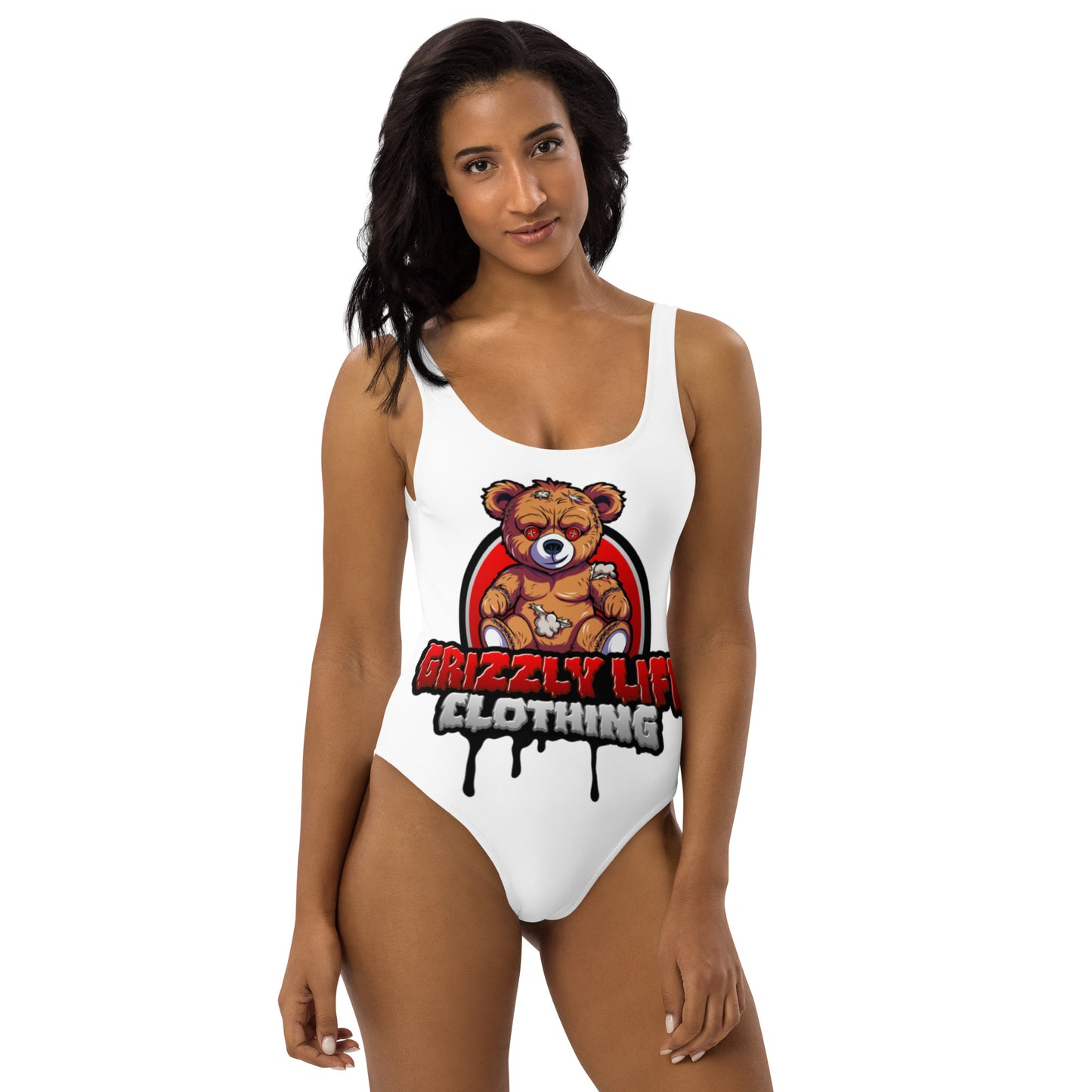 Grizzly Life Angry bear One-Piece Swimsuit