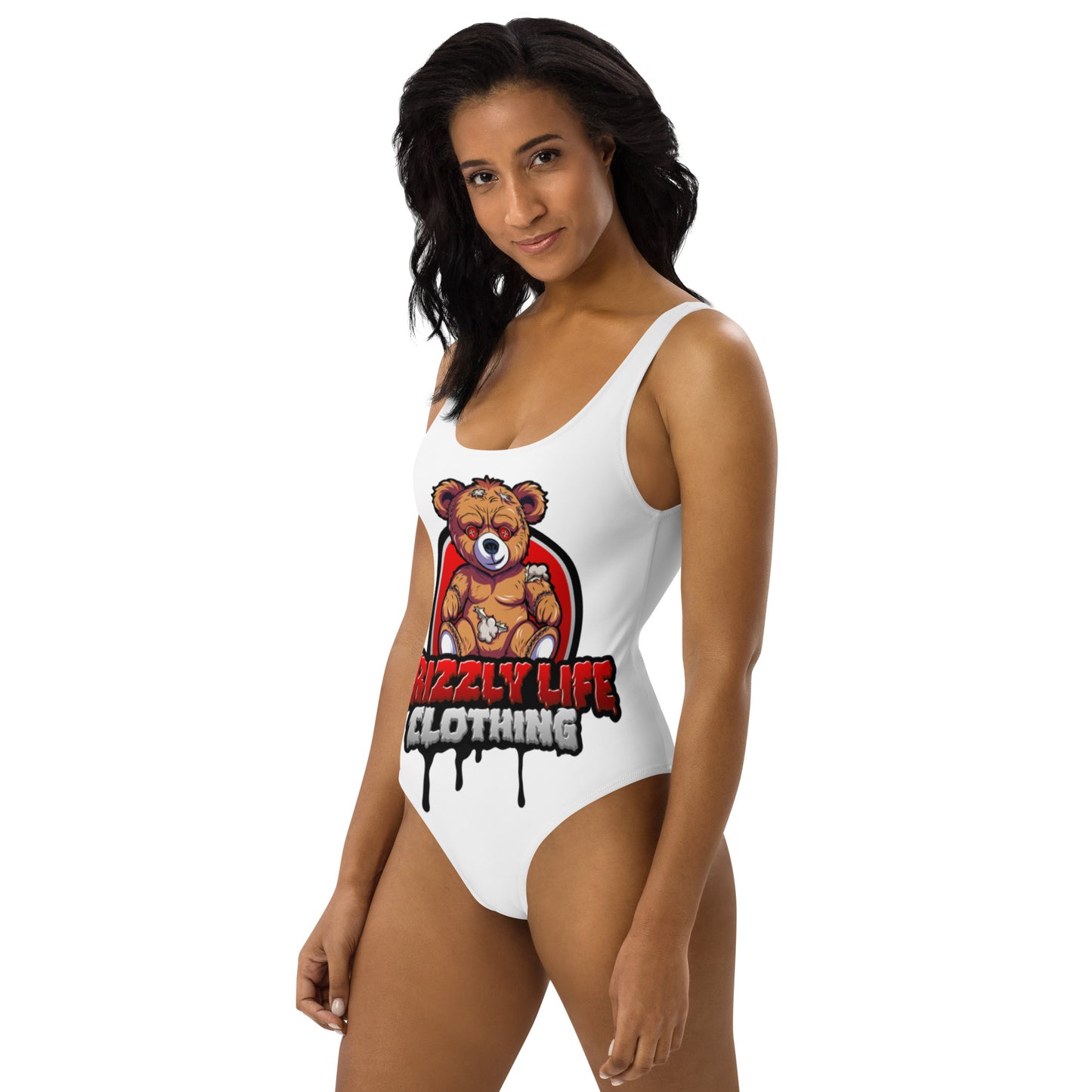 Grizzly Life Angry bear One-Piece Swimsuit