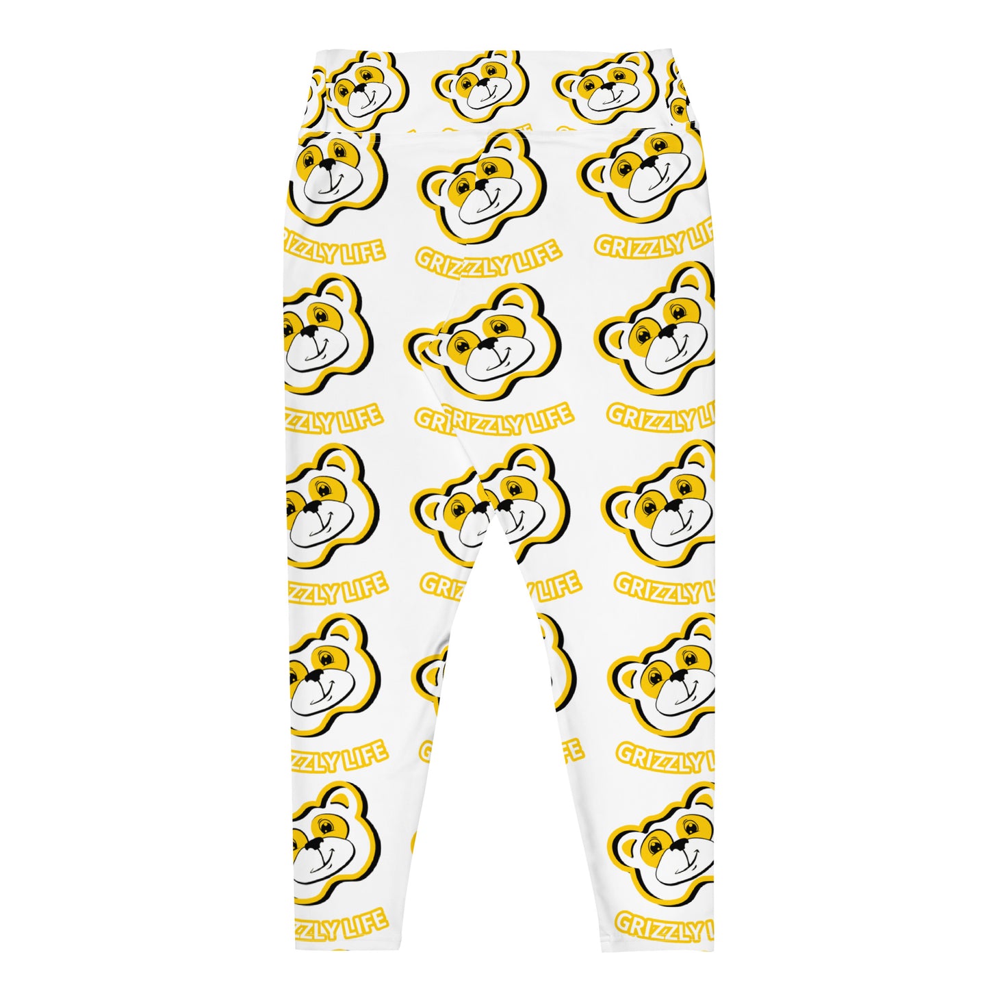 Yellow Grizzly Life Plus Size Leggings