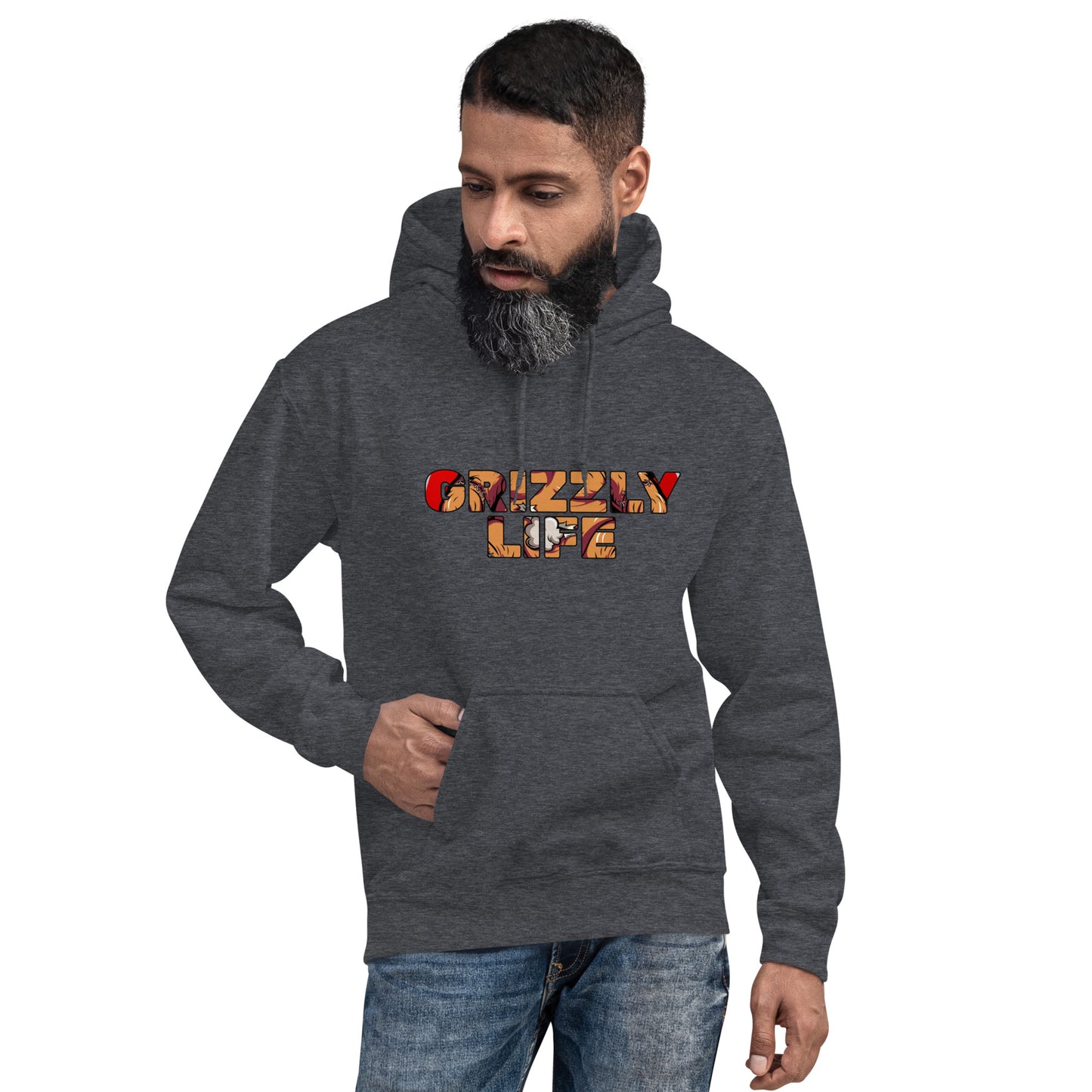 Grizzly Life Logo (background)Hoodie