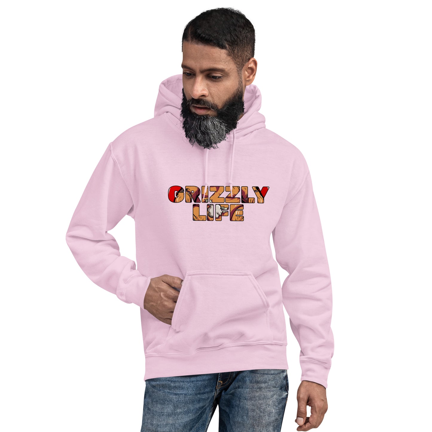 Grizzly Life Logo (background)Hoodie