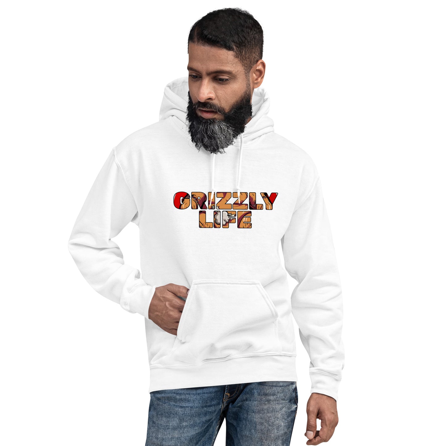 Grizzly Life Logo (background)Hoodie