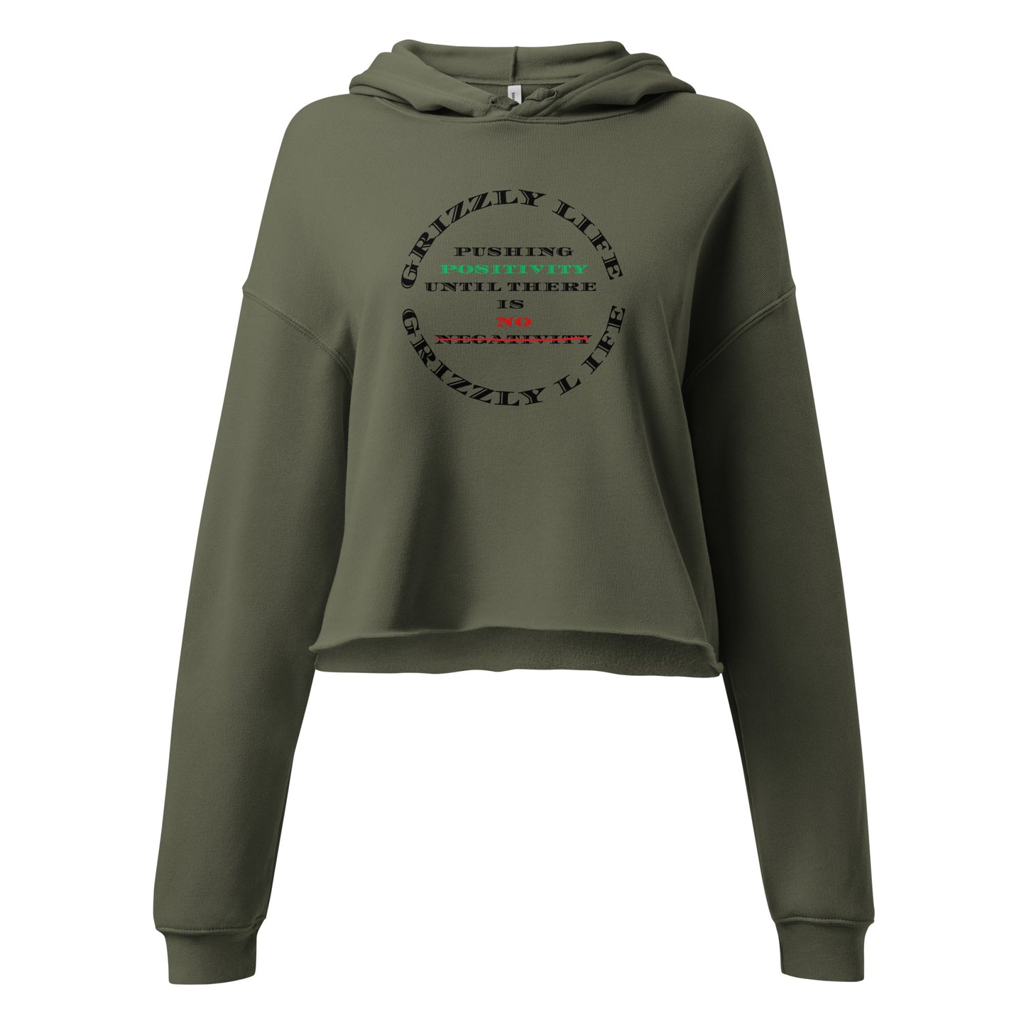 Grizzly Life Crop Hoodie