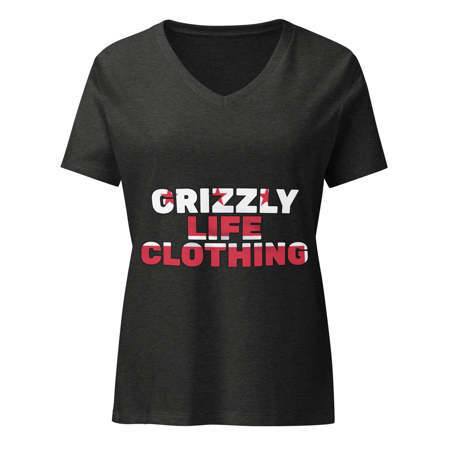 Grizzly Life Women’s relaxed v-neck t-shirt