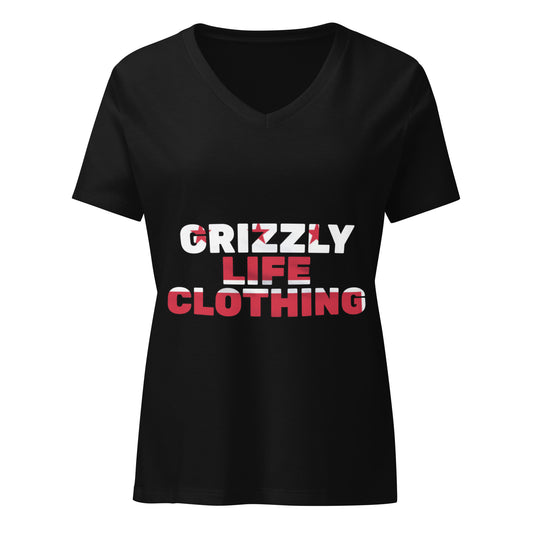 Grizzly Life Women’s relaxed v-neck t-shirt