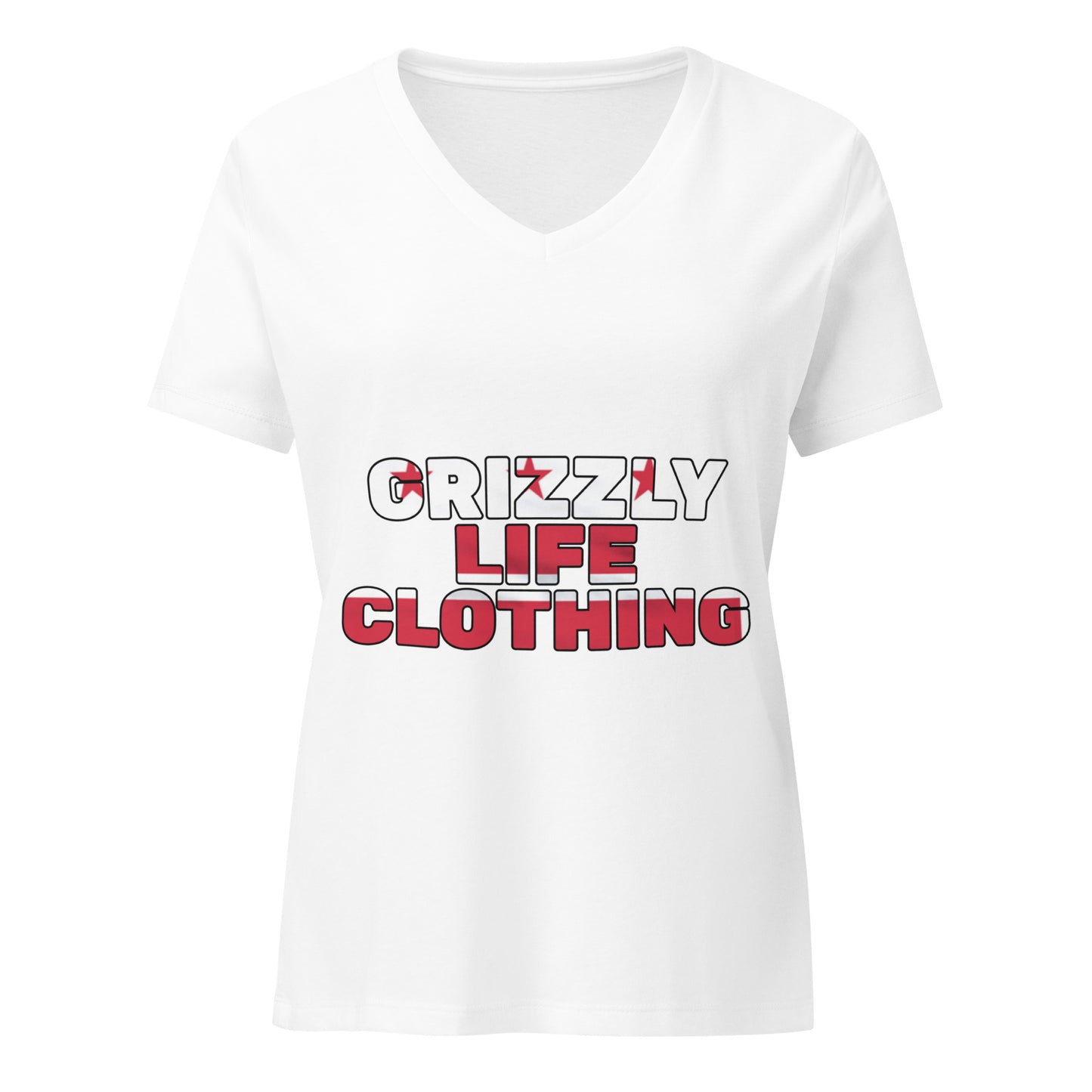 Grizzly Life Women’s relaxed v-neck t-shirt